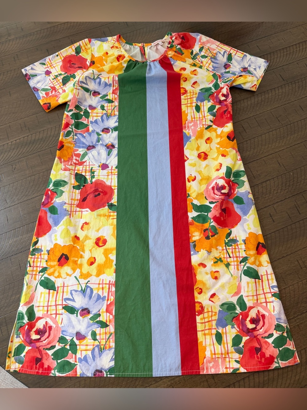Frances Valentine 100% Cotton Mags Mini Dress-PICNIC PRINT Sz XS